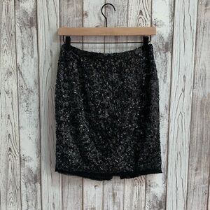 Talbots sequin skirt black size 0p